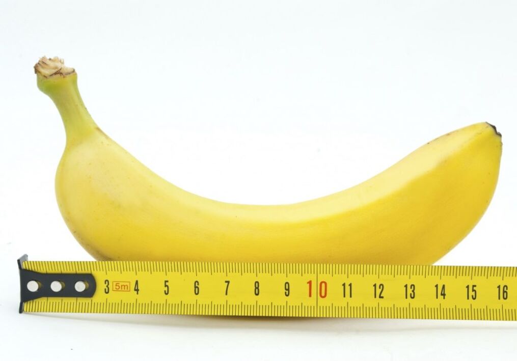 banana neurketak handitze kirurgia ondoren zakila neurtzea sinbolizatzen du